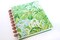 2025 Planner - Mini Horizontal Layout, Disc Bound - "Tropical Greens" (#1011)